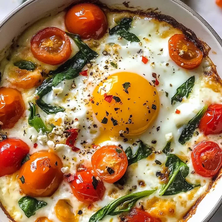 Baked Feta Eggs