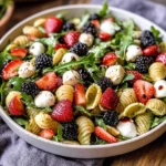 Berry Pesto Pasta Salad