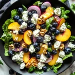 Blueberry Peach Feta Salad