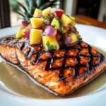 Brown Sugar Salmon with Pineapple Salsa