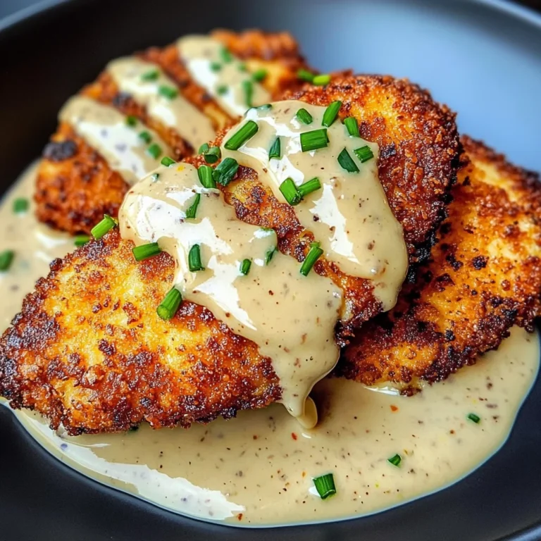 Crispy Chicken Cutlets with Creamy Mustard Sauce