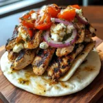 Greek Chicken Gyros with Lemon-Herb Marinade and Tzatziki