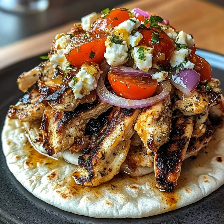Greek Chicken Gyros with Lemon-Herb Marinade and Tzatziki