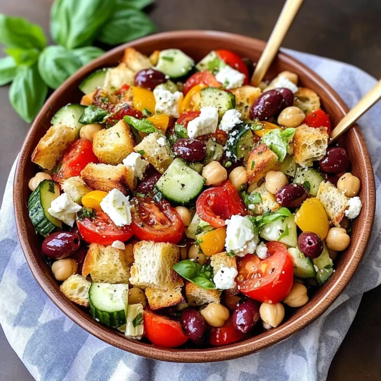 Greek Panzanella Salad