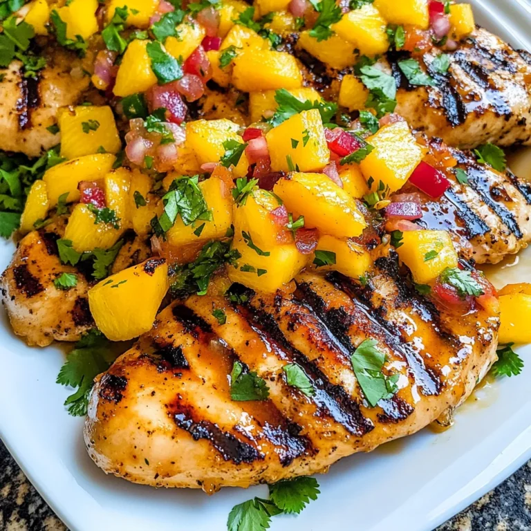Grilled Mango Pineapple Chicken