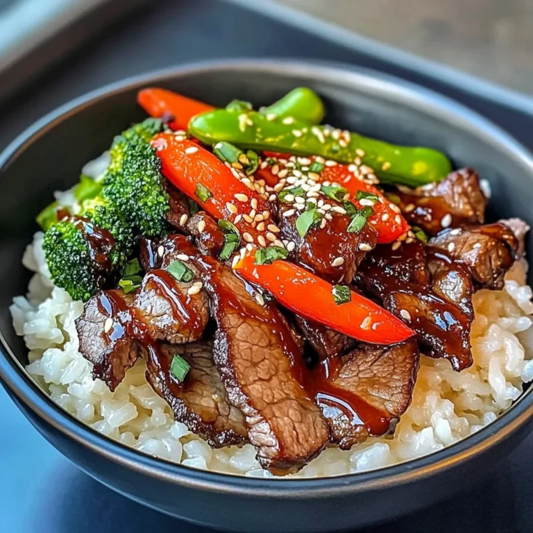 Hoisin Ginger beef Rice Bowl