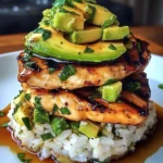 Honey Lime Chicken & Avocado Stack