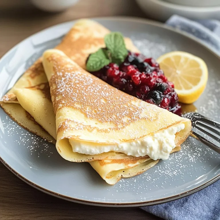 Lemon Ricotta Crepes