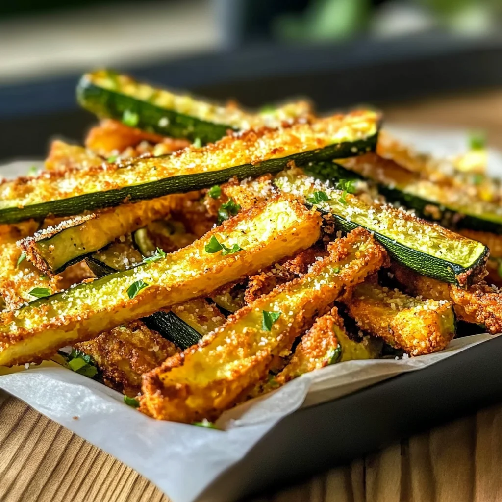 Low Calorie Air Fryer Zucchini Fries