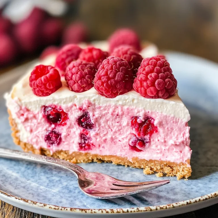 No Bake Raspberry Cheesecake