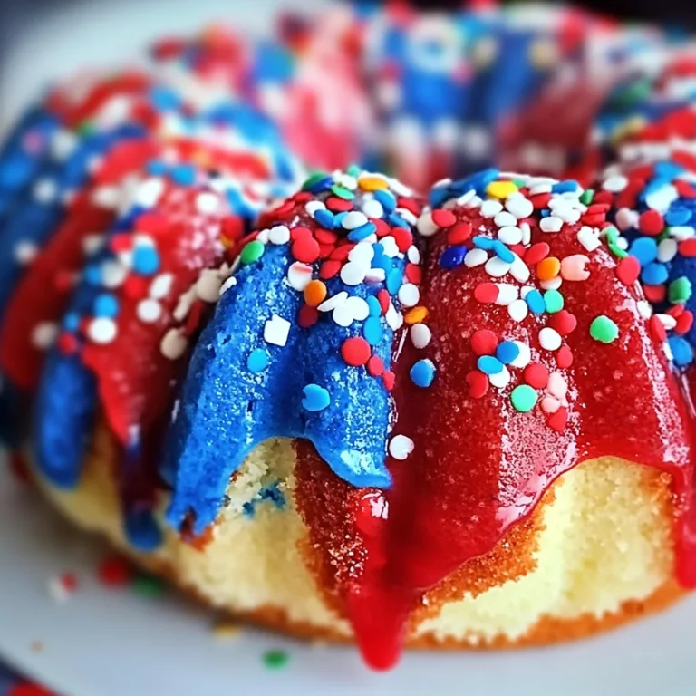 Patriotic Bundt Cake for 4th of July: Easy & Colorful