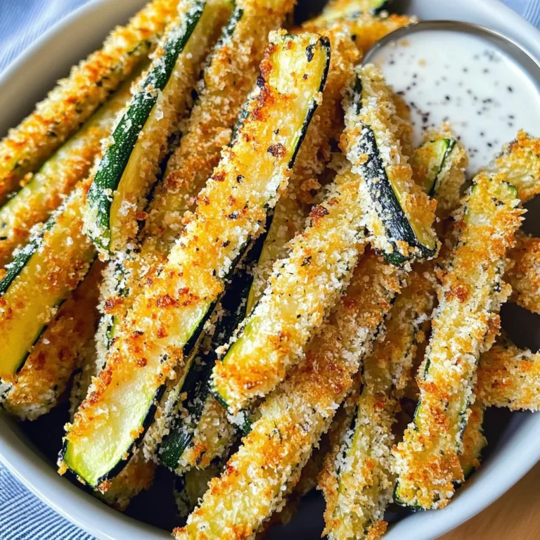 Quick Crispy Parmesan Zucchini Fries