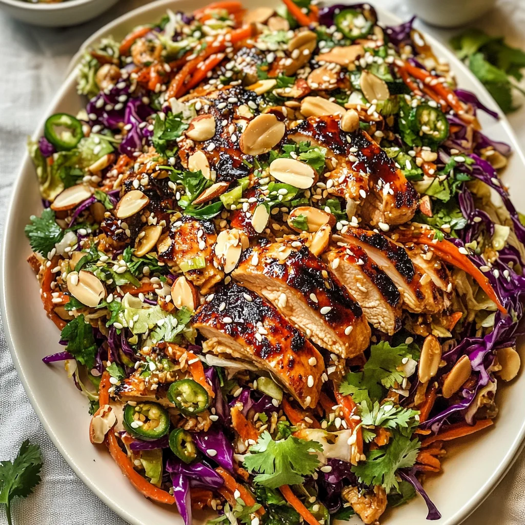 Sesame Chicken Cabbage Crunch Salad