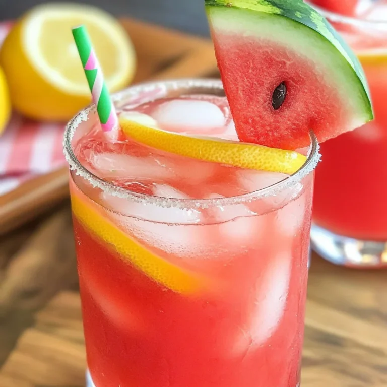 Spiked Watermelon Lemonade