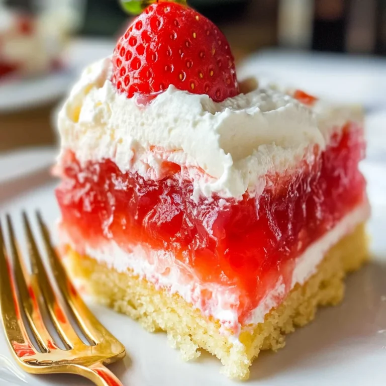 Strawberry Jello Poke Cake