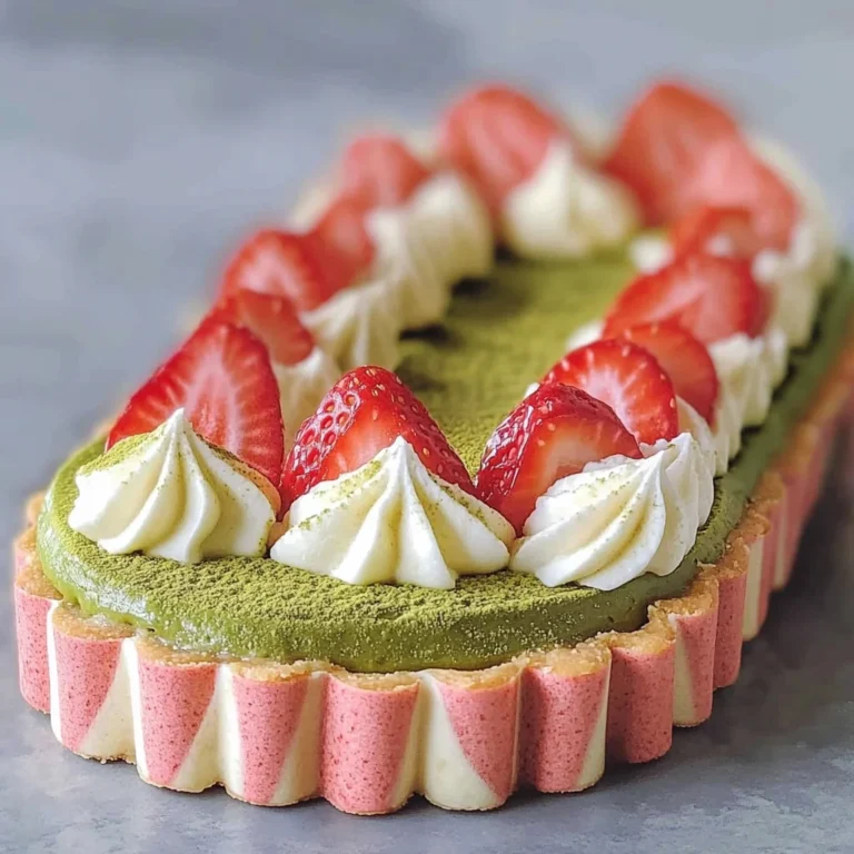Strawberry Matcha Tart
