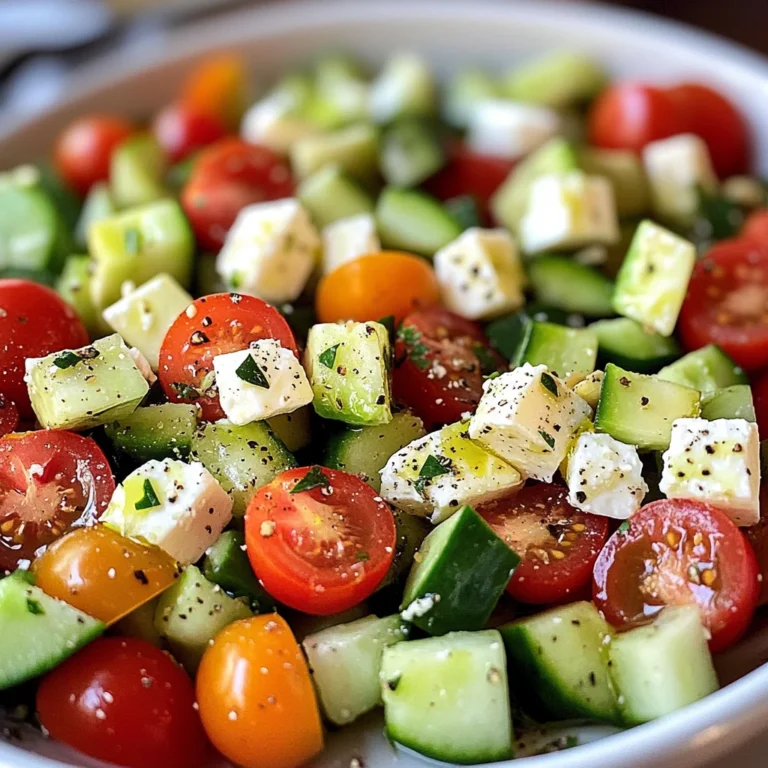 Tomato, Cucumber, Avocado Salad