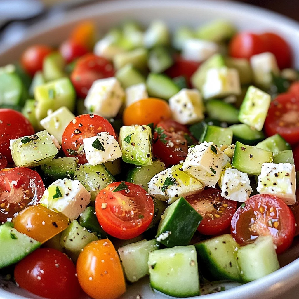 Tomato, Cucumber, Avocado Salad