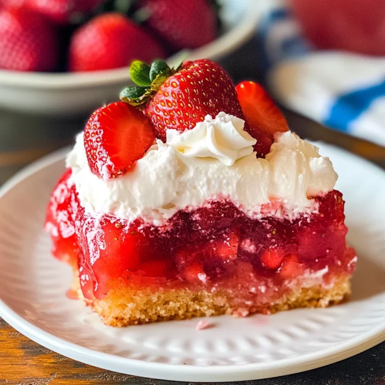 Upside Down Strawberry Cake