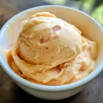 5-Minute Healthy Peach Frozen Yogurt