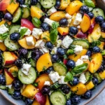 Blueberry Peach Feta Salad