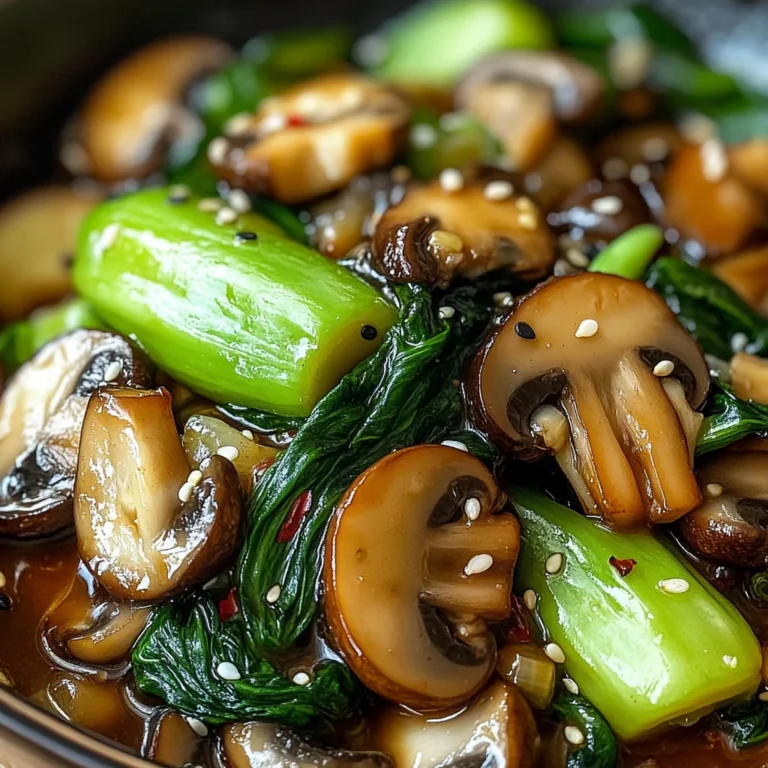 Bok Choy and Mushroom Stir Fry