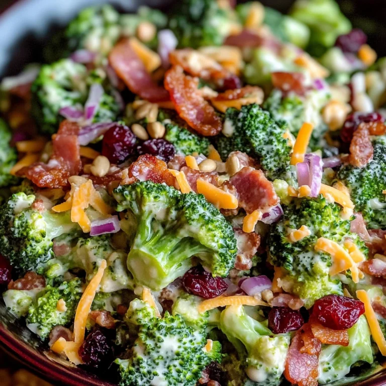 Broccoli Salad with Turkey Bacon Recipe