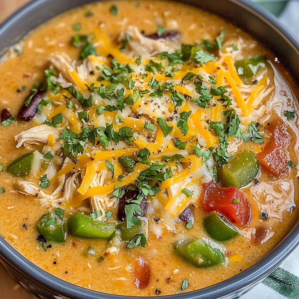 Creamy Chicken Enchilada Soup