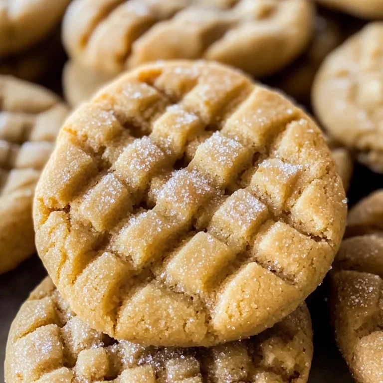 Crisp Peanut Butter Cookies