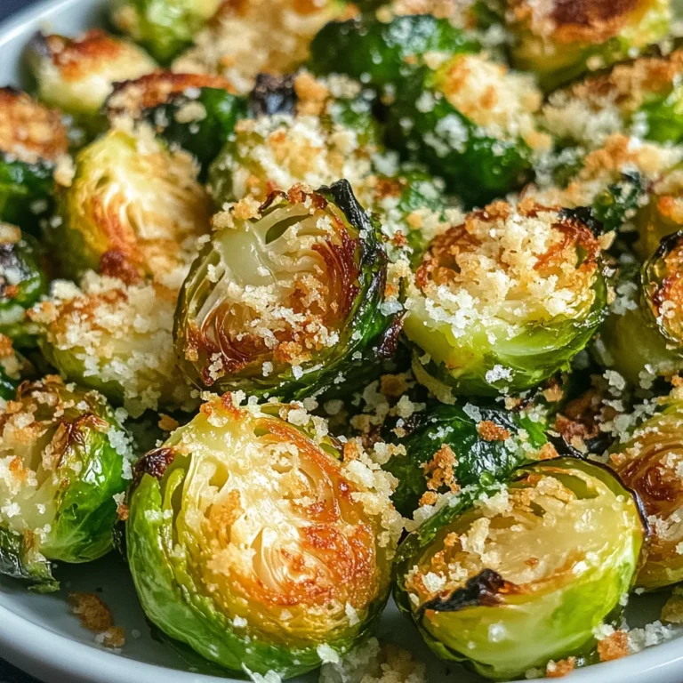 Crispy Garlic Parmesan Brussels Sprouts