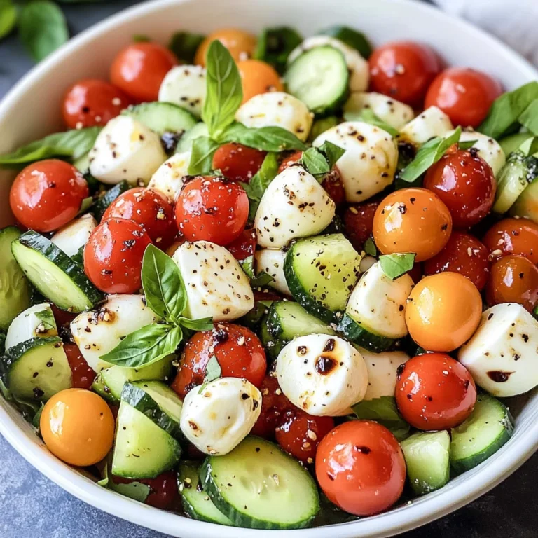 Cucumber Caprese Salad