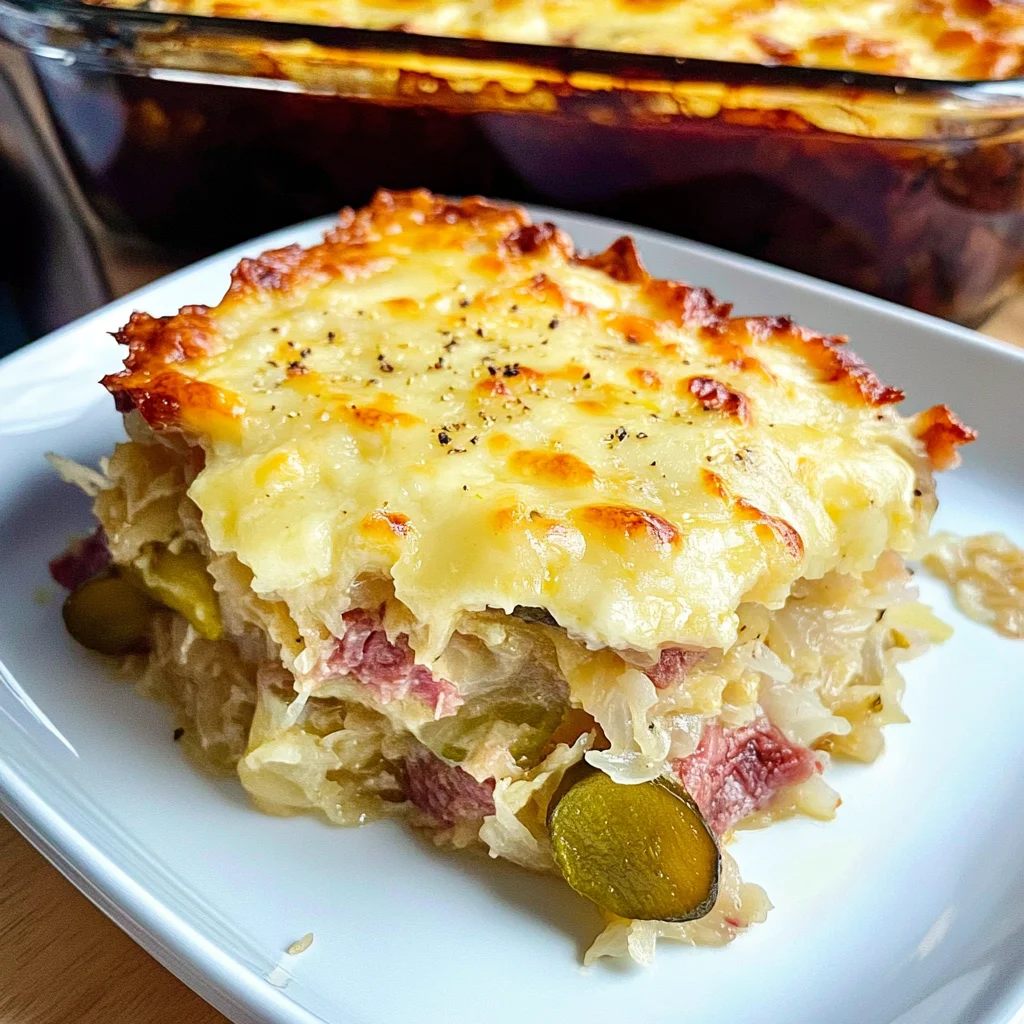 Easy Keto Reuben Casserole