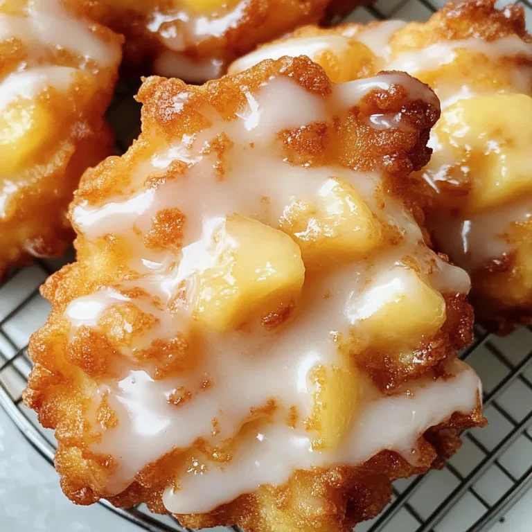 Fresh Peach Fritters That Melt in Your Mouth