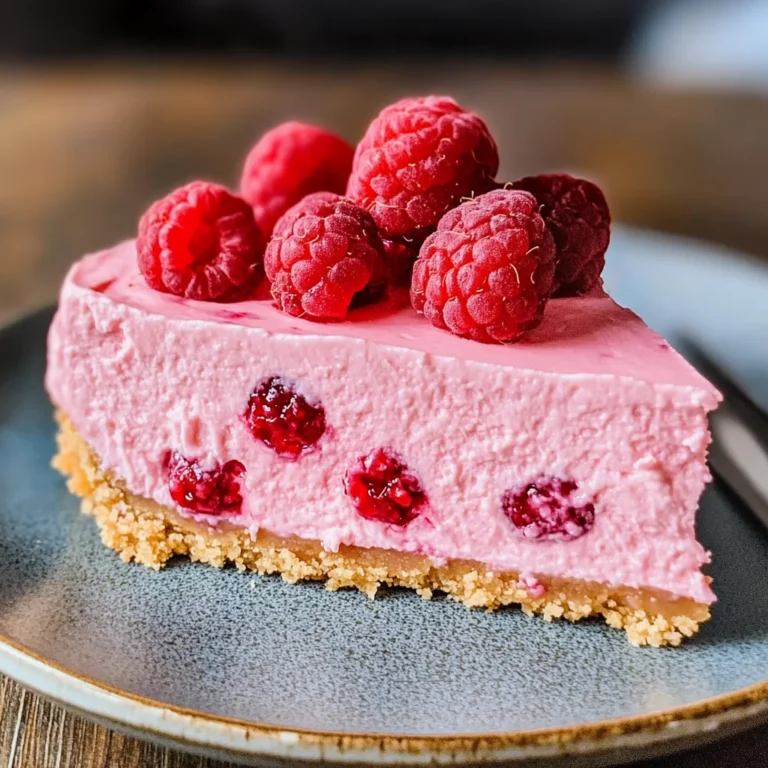 Frozen Raspberry Lemonade Pie