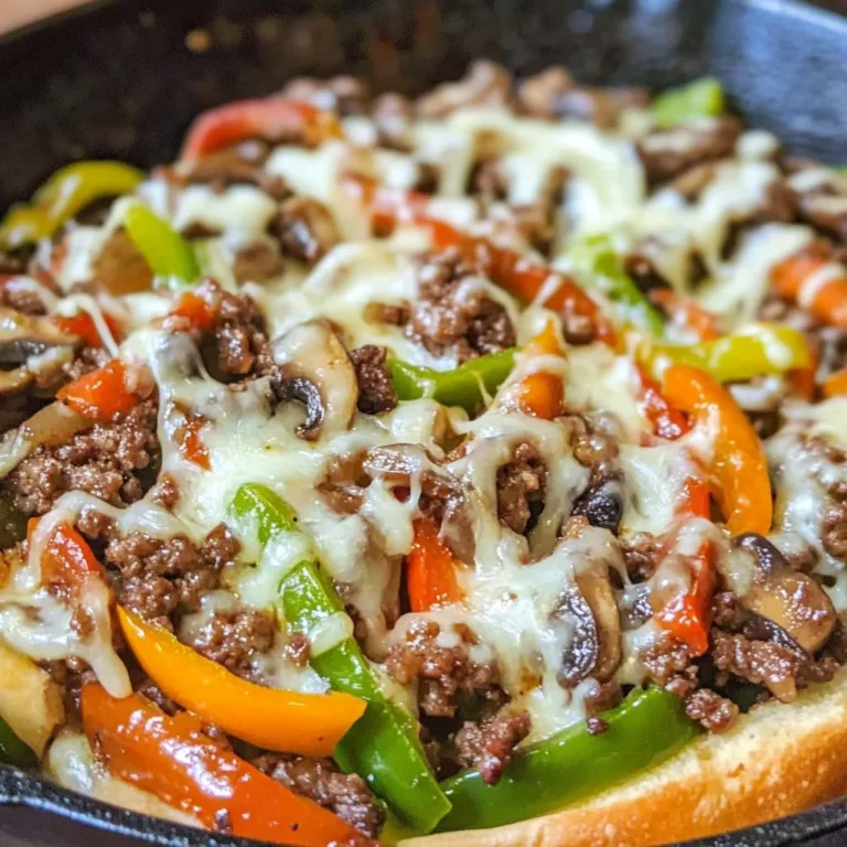 Ground Beef Philly Cheesesteak Recipe (Keto)
