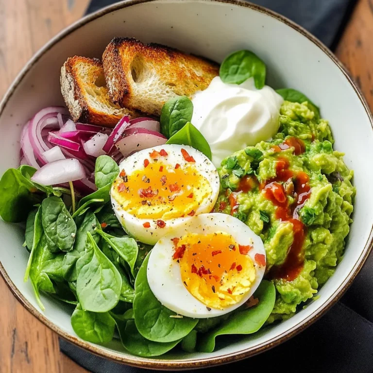 Guacamole Egg Breakfast Bowl Recipe