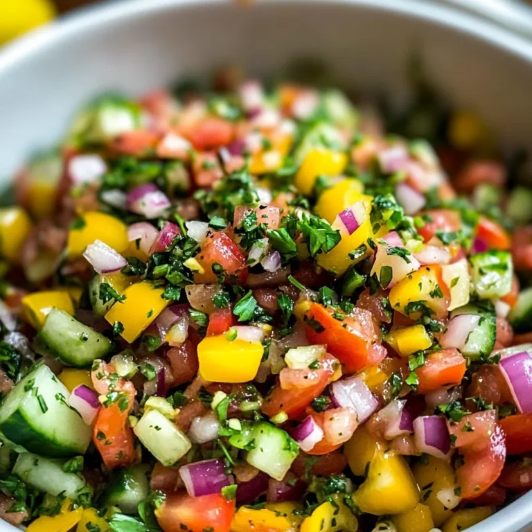 Israeli Salad Recipe