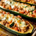 Italian Stuffed Zucchini Boats