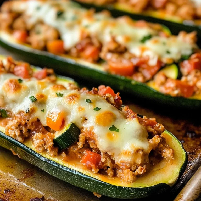 Italian Stuffed Zucchini Boats
