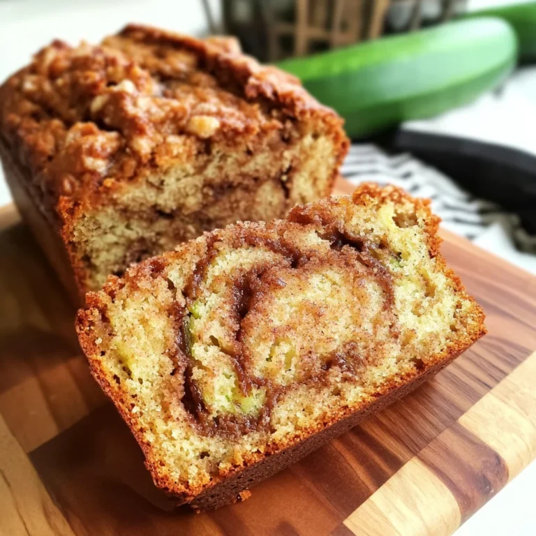 Moist and Delicious Cinnamon Swirl Zucchini Bread