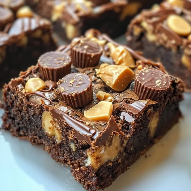 OMG Peanut Butter Cup Brownies