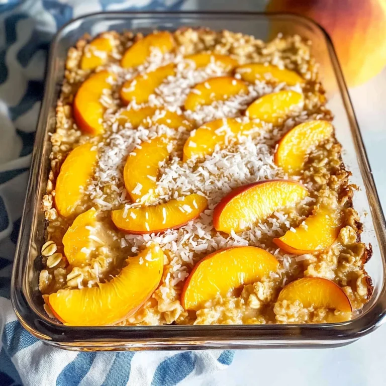 Peach Baked Oatmeal