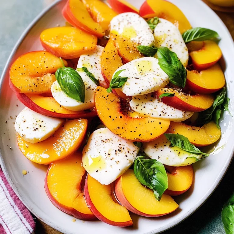 Peach Caprese Salad