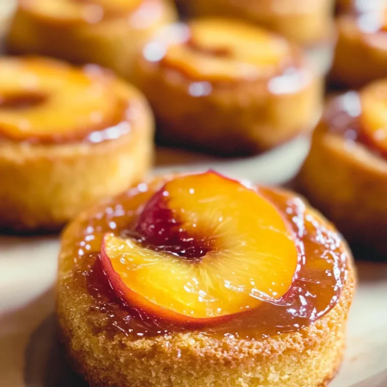 Peach Upside Down Mini Cakes
