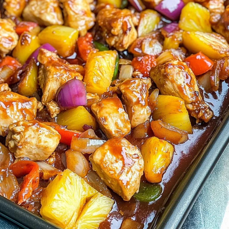 Sheet Pan Pineapple Chicken