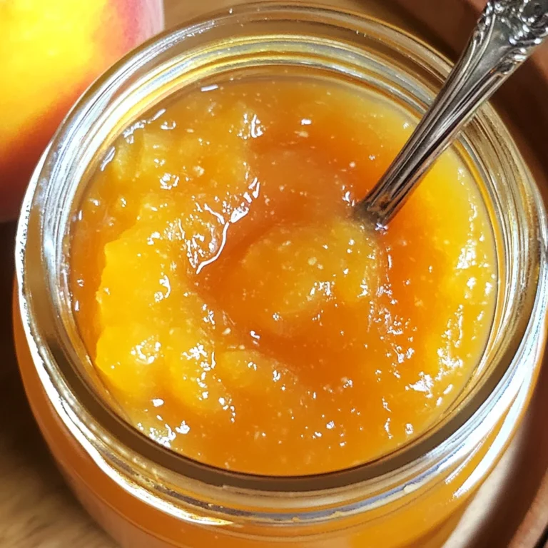 Small Batch Vanilla Peach Jam