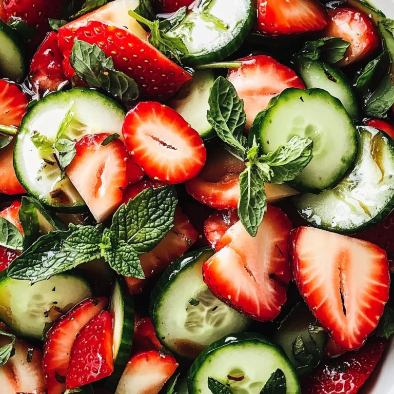 Strawberry Cucumber Salad