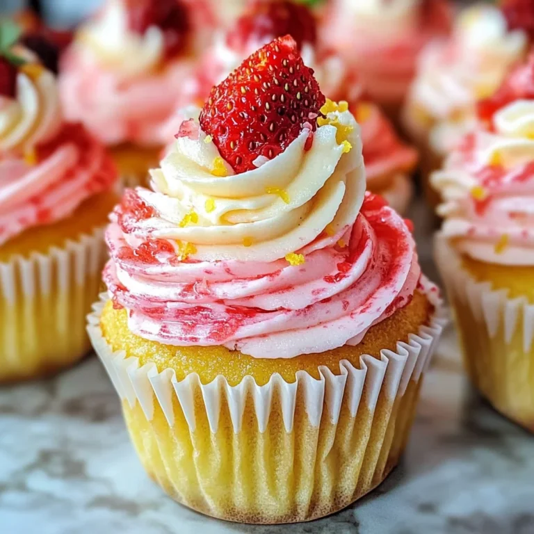 Strawberry Lemonade Cupcakes