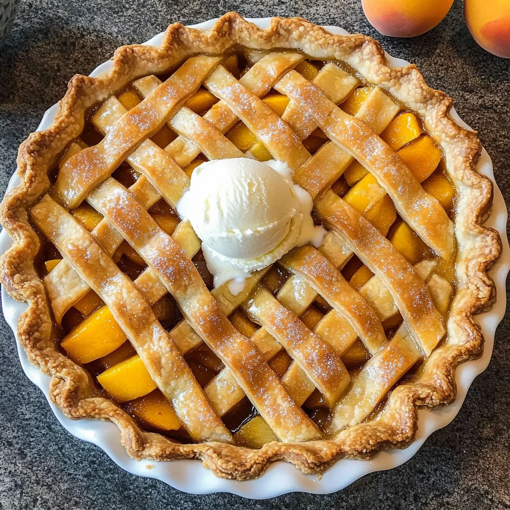The Best Peach Pie