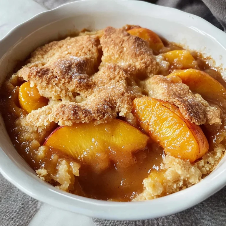 The Easiest Southern Peach Cobbler